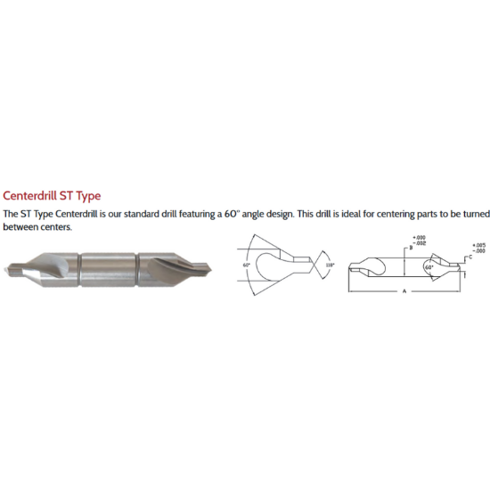 Picture of LINK 20-L2-094 3ST Type DED HSS Center Drill