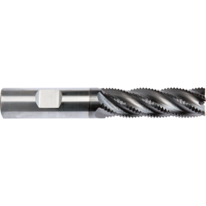 Picture of GORILLA MILL GMKD2500MMC5	 DIA 25MM SH 0.9843 LOC 1.4961 OAL 3.9370 End Mill Carbide TiAlN Single End 45.0° Chamfer KNUCKLE DRAGGER