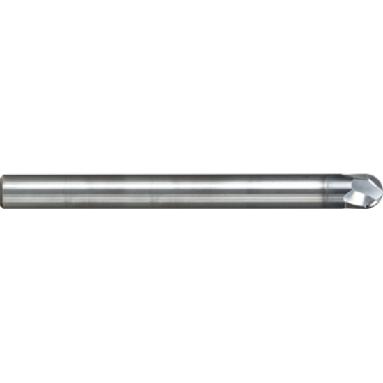 Picture of GORILLA MILL DMC1200MMB2	 DIA 12MM SH 0.4724 LOC 0.4724 OAL 3.9370 End Mill Standard Flute High Helix Carbide TiAlN Single End Ball Nose DIE/MOLD CHIMP