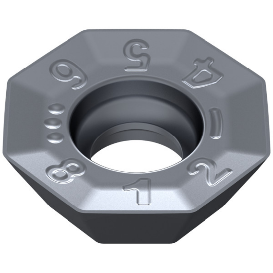 Picture of CERATIZIT OFHT 040305SN-F50 CTPP225 Milling Insert Octagonal 0.019 Corner Radius TiAIN + TiN