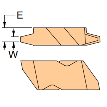 Picture of HORIZON HA 4R4 C23 Indexable, Threading Insert Top Notch ACME 4.00TPI Carbide