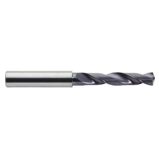 Picture of M.A. FORD 2XDSS4921A Carbide Drill Solid Carbide 140° - 142° 0.492 Dia 0.551 Shank 4.212 OAL 2 Flute 2.126 Flute Length Carbide AlTiN