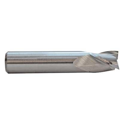 Picture of M.A. FORD 16912508C DIA 1/8 SH 0.1250 LOC 0.2500 OAL 1.50 End Mill Standard Flute Standard Helix Carbide TiCN Single End Corner Radius 0.0100 0.25MM TuffCut® GP