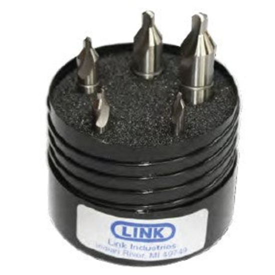 Picture of LINK 05-CB-394 ST-Type Carbide Center Drill #2ST THRU #6ST 5 PC Set