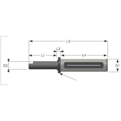 Picture of DUMONT 17/28-32 Cutter Broaching Boring Bar 1.259 Shank 6.496 OAL
