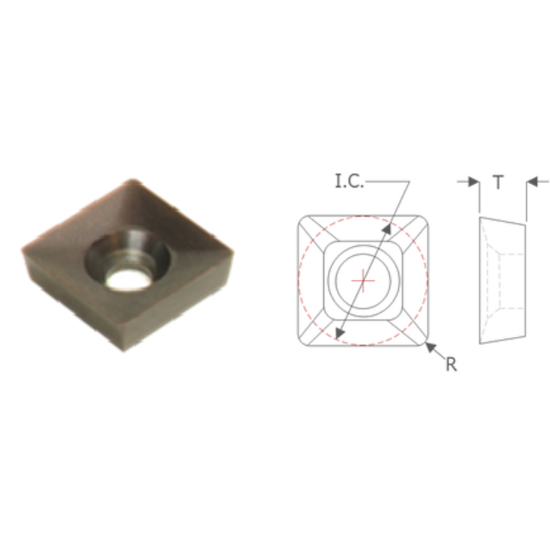 Picture of K-Tool SPEB-432PA C55 Milling Insert Square
