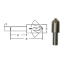 Picture of LINK CO-TN-568 1 OD 90° 6-Flute Cobalt Countersink - TIN Coated