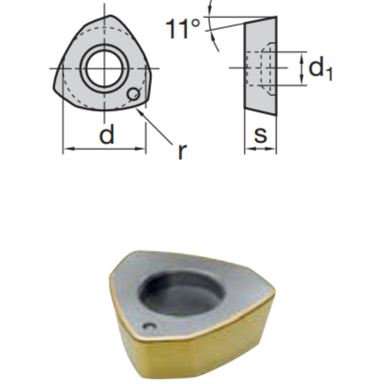 Picture of LMT FETTE XPHW 070308 (1177-07T) LC610Q Milling Insert Square