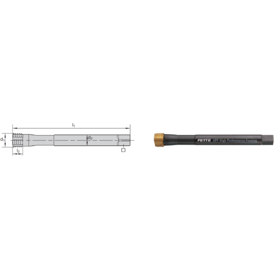 Picture of LMT FETTE 1403053 With OIL GrooveS M10-1.00MM Roll Form Indexable Indexable 1.5P-2.0P Carbide TiCN +