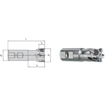 Picture of LMT FETTE EMU90 A17 . 150WGIF Milling 90.0°, End Mill Milling Cutter 1.500 Cutter Diameter