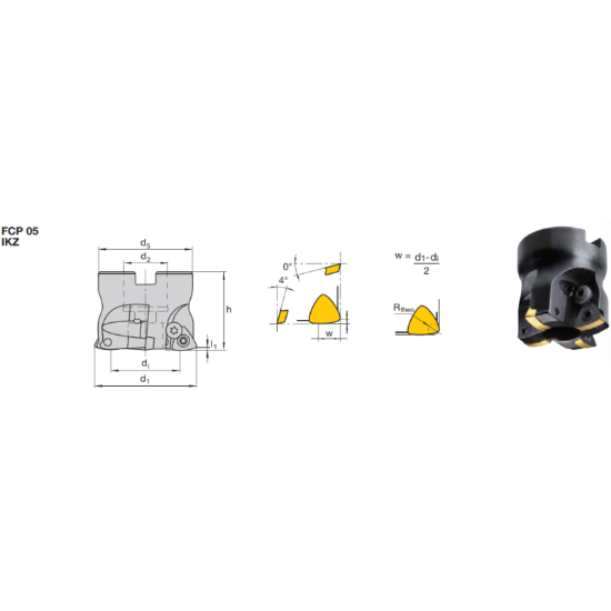 Picture of LMT FETTE FCP05 X65.300AN-I 3 Milling Feed Mill Milling Cutter 3.000 Cutter Diameter