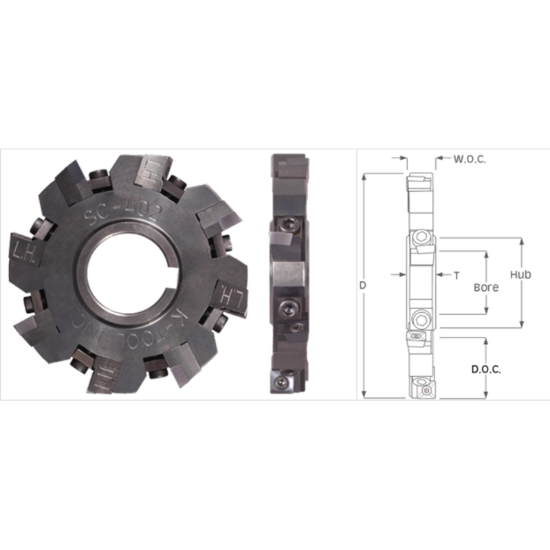 Picture of K-Tool SC-1003 Milling Cutter 10.00 Cutter Diameter 1.500 Face Mill