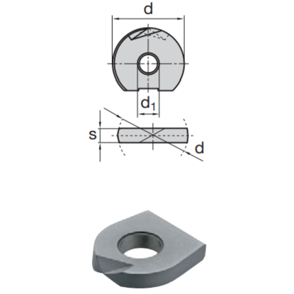 Picture of LMT FETTE WPR 32 N LCP40M Milling Insert Ball Mill 1.260 Cutter Diameter