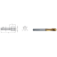 Picture of LMT FETTE 1400129 M10-1.50MM Cut Spiral Flute Mod Bottom 2.0P-3.0P HSSE-Powder Metal TiCN +