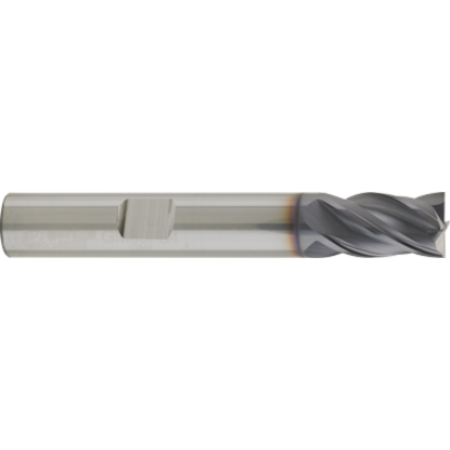 Picture of GORILLA MILL GM1000MMF4WF	 DIA 10MM SH 0.3937 LOC 0.8661 OAL 2.7559 End Mill Standard Flute Variable Helix Carbide TiAlN Single End Square Sharp