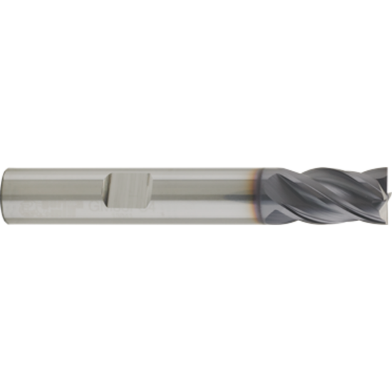 Picture of GORILLA MILL GM1000MMF4WF	 DIA 10MM SH 0.3937 LOC 0.8661 OAL 2.7559 End Mill Standard Flute Variable Helix Carbide TiAlN Single End Square Sharp