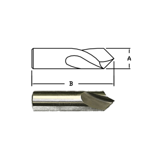 Picture of LINK CO-TL-380 1/4 X 4 Cobalt 90° Spot & Center Drill , TIALN Coated