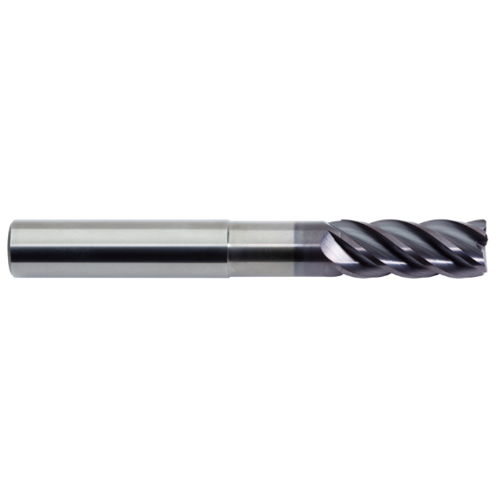 Picture of M.A. FORD 17850022NA DIA 1/2 SH 0.50 LOC 1.2500 OAL 4.00 End Mill Standard Flute Standard Helix Carbide AlTiN Single End Corner Radius 0.0150 0.38MM TuffCut® XR