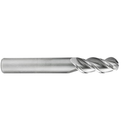 Picture of GORILLA MILL GMA18B3	 DIA 1/8" SH 0.1250 LOC 0.50 OAL 1.50 End Mill Standard Flute Variable Helix Carbide Uncoated Single End Ball Nose SILVERBack
