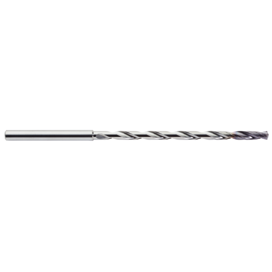 Picture of M.A. FORD CXDCEM1180AP Deep Hole Coolant Thru Carbide 140° - 142° 0.464 Dia 0.472 Shank 11.14 OAL 2 Flute 8.701 Flute Length Carbide AlTiN