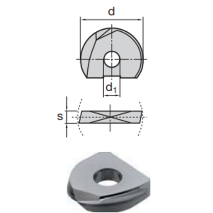 Picture of LMT FETTE WPR 20 SF LCH33M Milling Insert Ball Mill 0.787 Cutter Diameter