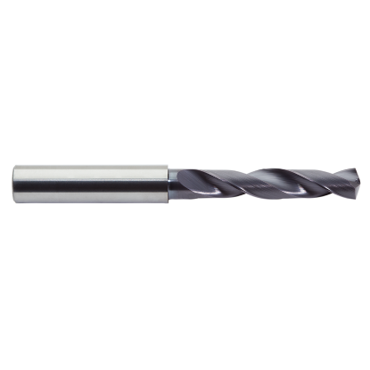 Picture of M.A. FORD 2XDSS5000A Carbide Drill Solid Carbide 140° - 142° 0.500 Dia 0.500 Shank 4.000 OAL 2 Flute 2.000 Flute Length Carbide AlTiN