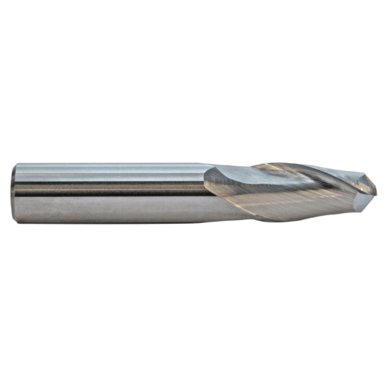 Picture of M.A. FORD 15006300 DIA 1.60MM SH 0.1181 LOC 0.1890 OAL 1.496 End Mill Standard Flute Standard Helix Carbide Uncoated Single End Ball Nose TuffCut® GP