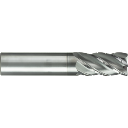 Picture of GORILLA MILL GMHTCB38R5030	 DIA 3/8" SH 0.3750 LOC 0.8750 OAL 2.50 End Mill Carbide TiAlN Single End Corner Radius 0.0300 0.76MM PHENOM CHIMPBREAKER