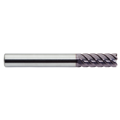 Picture of M.A. FORD 15798433A DIA 25MM SH 0.9843 LOC 1.9685 OAL 5.9843 End Mill Standard Flute High Helix Carbide AlTiN Single End Corner Radius 0.0394 1.00MM TuffCut DM®