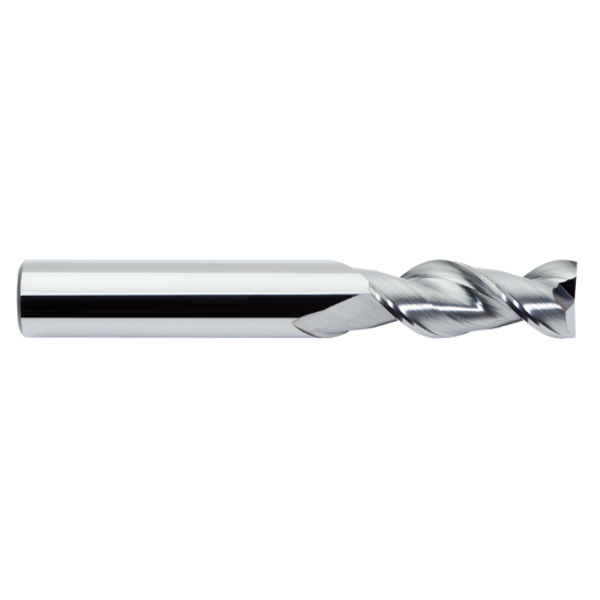 Picture of M.A. FORD 13612503R.015 DIA 1/8 SH 0.1250 LOC 0.3750 OAL 1.50 End Mill Standard Flute High Helix Carbide Uncoated Single End Corner Radius 0.0150 0.38MM TuffCut® AL