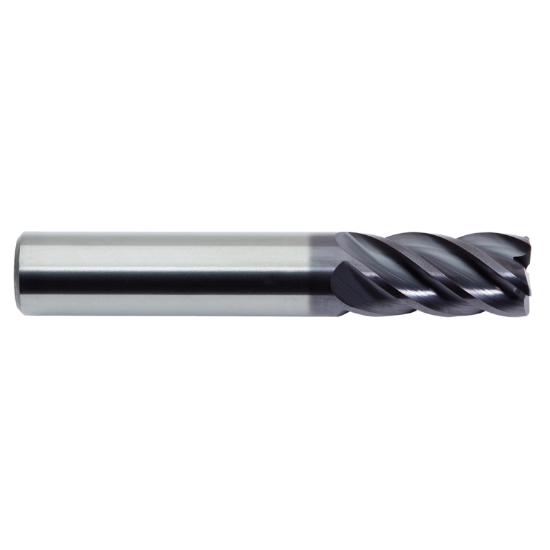 Picture of M.A. FORD 17875017A DIA 3/4 SH 0.7500 LOC 1.50 OAL 4.00 End Mill Standard Flute Standard Helix Carbide AlTiN Single End Corner Radius 0.0900 2.29MM TuffCut® XR