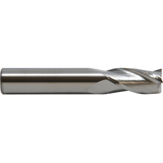 Picture of M.A. FORD 11606250R.020A DIA 1/16 SH 0.1250 LOC 0.1875 OAL 1.50 End Mill Standard Flute Standard Helix Carbide AlTiN Single End Corner Radius 0.0200 0.51MM