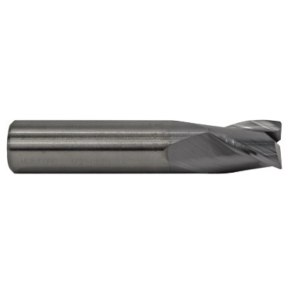 Picture of M.A. FORD 16975003C DIA 3/4 SH 0.7500 LOC 1.00 OAL 3.00 End Mill Standard Flute Standard Helix Carbide TiCN Single End Corner Radius 0.0300 0.76MM TuffCut® GP