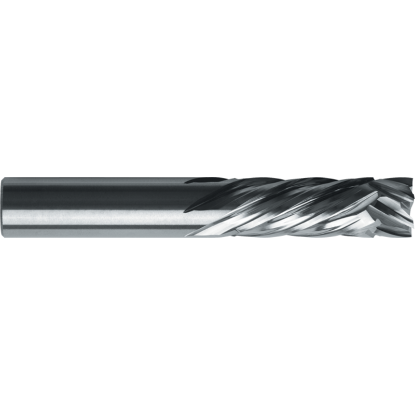Picture of ROBBJACK CR-602-12-DLC DIA 3/8 SH 0.3750 LOC 1.00 OAL 2.50 End Mill Standard Flute Standard Helix Carbide DLC Single End Square Sharp