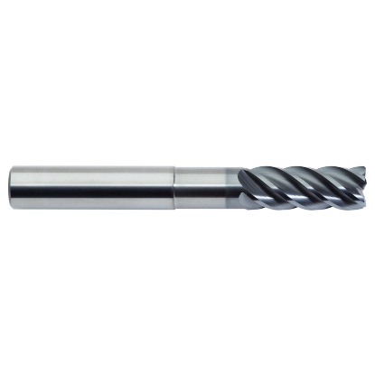 Picture of M.A. FORD 27837524NB DIA 3/8 SH 0.3750 LOC 1.00 OAL 4.00 End Mill Standard Flute Standard Helix Carbide AlTiN Single End Corner Radius 0.0300 0.76MM TuffCut® XT