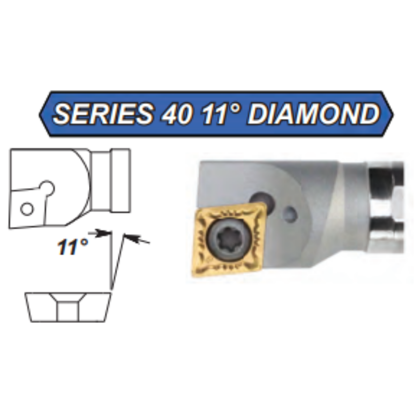 Picture of INTERNAL Tool 40-1255 Turning Boring Bar 80.0° Insert Replacable Head 0.750 1 Min Bore