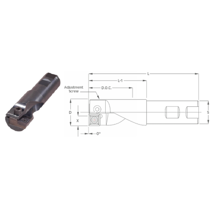 Picture of K-Tool CH-1437-1687 Milling Cutter 1.000 Weldon