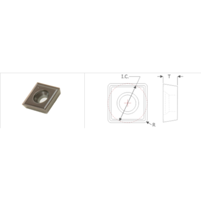 Picture of K-Tool SPEB-1511CB X40 Milling Insert Square