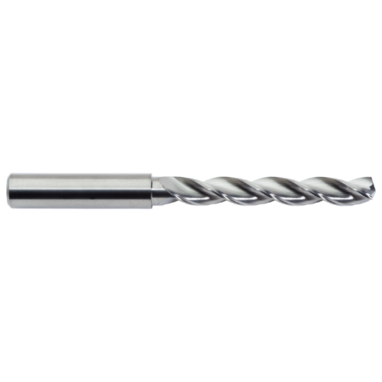 Picture of M.A. FORD 22935940A Carbide Drill Solid Carbide 144° 0.359 Dia 0.359 Shank 4.250 OAL 3 Flute 2.750 Flute Length Carbide AlTiN