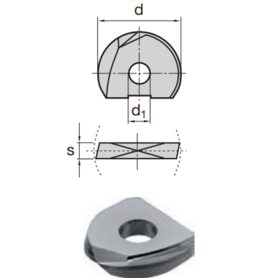 Picture of LMT FETTE WPR 08 D LCKP10M Milling Insert Ball Mill 0.315 Cutter Diameter