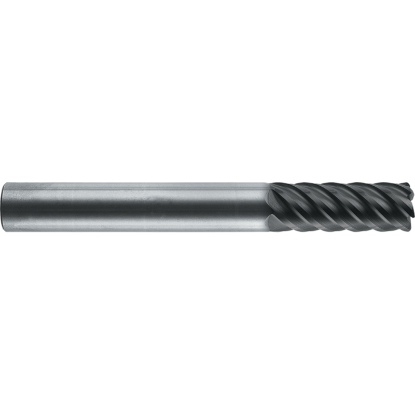 Picture of ROBBJACK MHM-102-25 DIA 25MM SH 0.9843 LOC 1.9685 OAL 5.9055 End Mill Standard Flute High Helix Carbide Uncoated Single End Corner Radius 0.0591 1.50MM