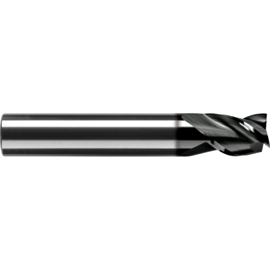 Picture of ROBBJACK MST-341-10-A DIA 10MM SH 0.3937 LOC 0.5510 OAL 2.8346 End Mill Standard Flute Standard Helix Carbide AlTiN Single End Square Sharp