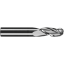 Picture of ROBBJACK MB-333-12-A DIA 12MM SH 0.4724 LOC 0.9843 OAL 3.2677 End Mill Standard Flute Standard Helix Carbide AlTiN Single End Ball Nose