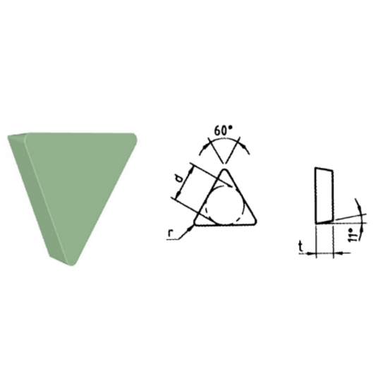 Picture of ROMAY TPGN 322 CC-514 Turning Insert Triangle Silicon Nitride 0.031 Corner Radius