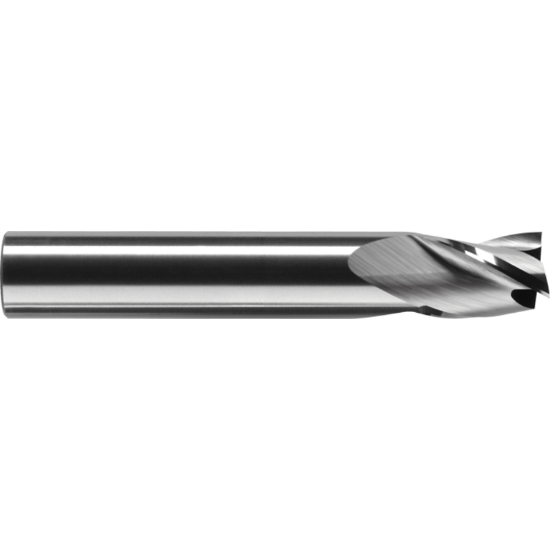 Picture of ROBBJACK S1-301-04-DLC DIA 1/8 SH 0.1250 LOC 0.2500 OAL 1.50 End Mill Standard Flute Standard Helix Carbide DLC Single End Square Sharp