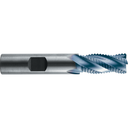 Picture of ROBBJACK STR-404-14-C DIA 7/16 SH 0.4375 LOC 1.00 OAL 2.7500 End Mill Carbide TiCN Single End Square Sharp