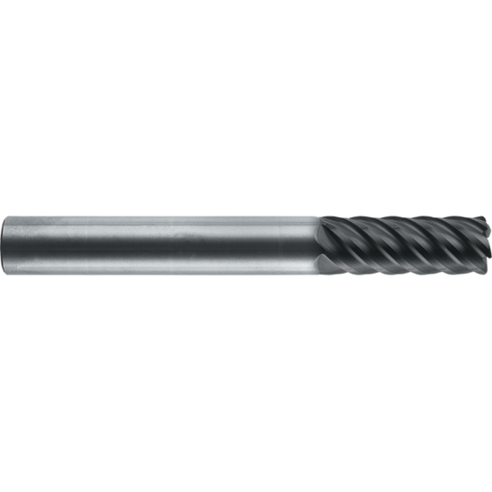Picture of ROBBJACK HM-102-32 DIA 1 SH 1.00 LOC 2.00 OAL 6.00 End Mill Standard Flute High Helix Carbide Uncoated Single End Corner Radius 0.0600 1.52MM