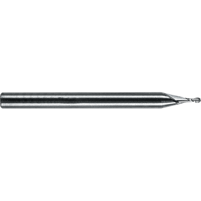 Picture of ROBBJACK MSR-2-100-BN-DLC DIA 1MM SH 0.1181 LOC 0.1181 OAL 1.4961 End Mill Standard Flute Standard Helix Carbide DLC Single End Ball Nose
