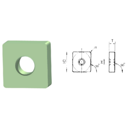 Picture of ROMAY SNGA 644 CC-30-SC Turning Insert Square Ceramic SC Exclusive To Romay Unique Bond On Ceramic 0.062 Corner Radius