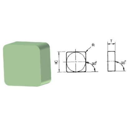 Picture of ROMAY SNGN 333 CC-30-SC Turning Insert Square Ceramic SC Exclusive To Romay Unique Bond On Ceramic 0.047 Corner Radius